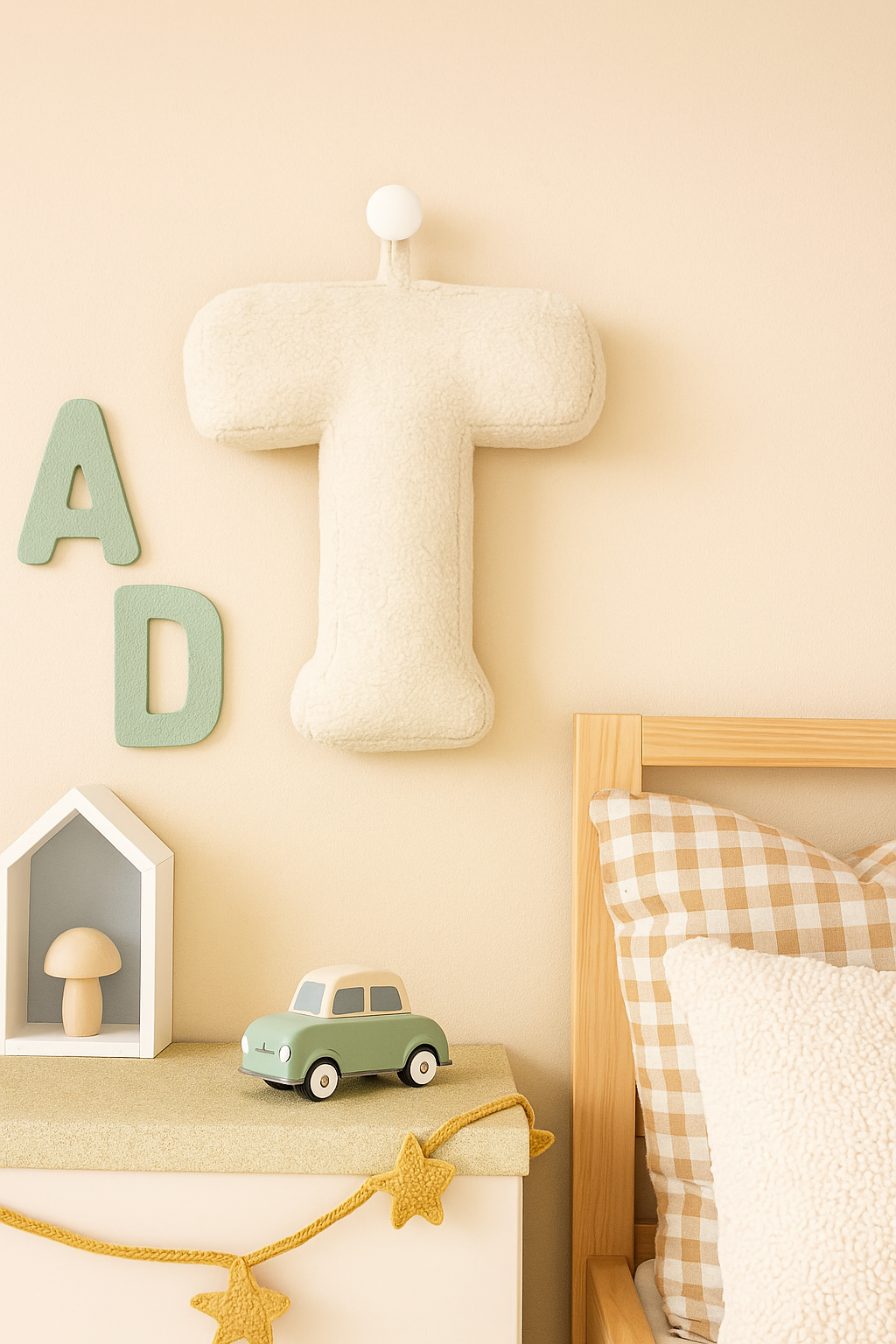 Teddy Letter Kussen T